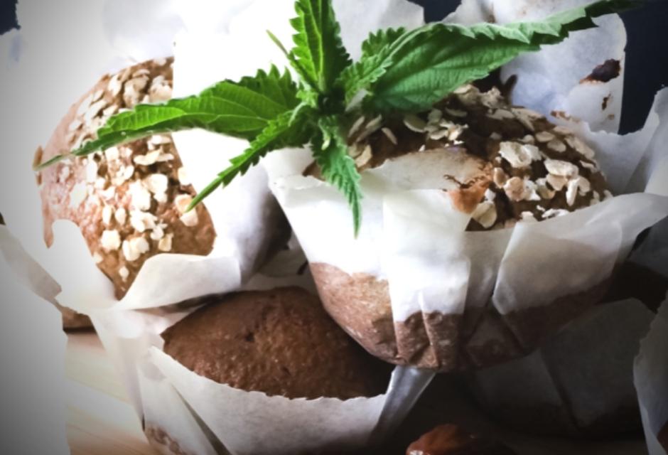 owsiane babeczki z pokrzywy